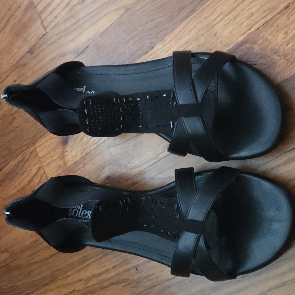 Catherines Elegant Black Sandals 10W NIB (No Lid) - Picture 5 of 13